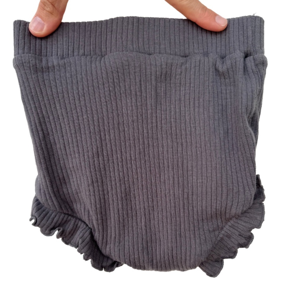 3 for $20! SpearmintLove charcoal Frill bloomers EUC 12-18m